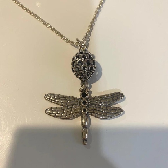 Rare and Retired Pandora Dragonfly Necklace Pendant - Picture 7 of 7